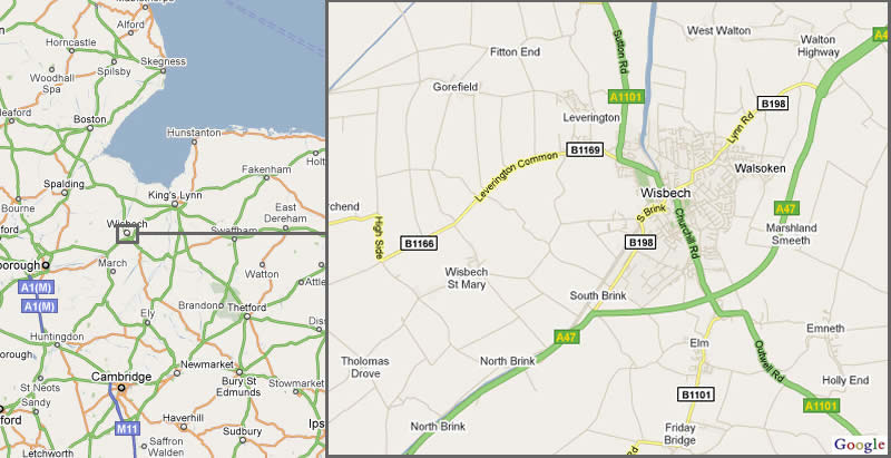 Wisbech Map